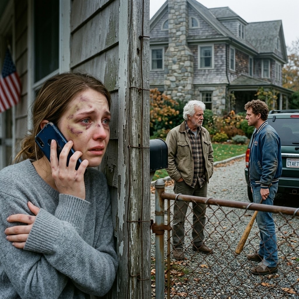 My daughter gasped, “Dad, help,” right before the call went completely dead. I tore down the highway at 100 mph, heading straight for her in-laws’ mansion.