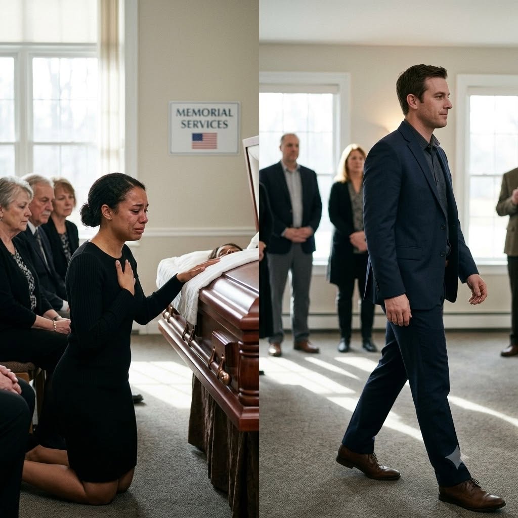 On the day my husband abandoned me alone at my mother’s funeral, he sent a single text: “Handle it yourself. I have something more important to take care of.”