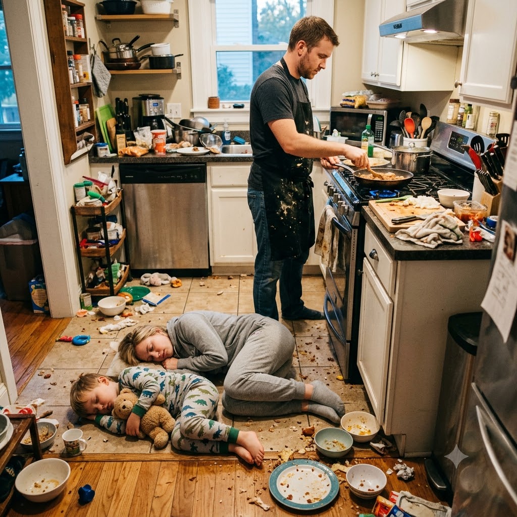 My husband cooked dinner, and right after my son and I ate, we collapsed Pretending to be unconscious, I heard him on the phone saying, “It’s done… soon they will both be gone.”