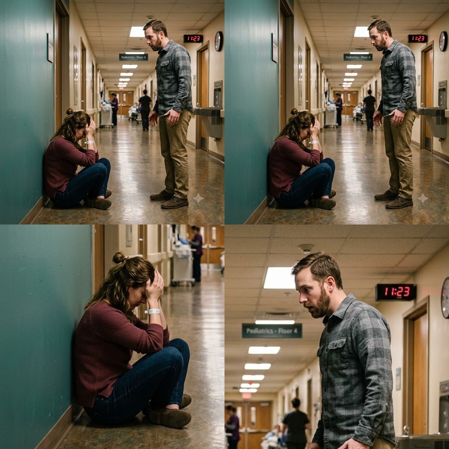 Two months after my divorce, I found my ex-wife sitting alone in a hospital hallway… and the second I realized it was her, something inside me broke.