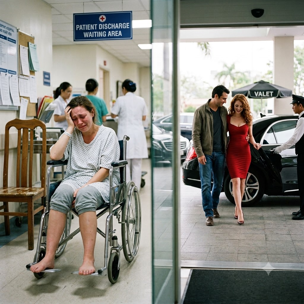 After giving birth, his wife suffered severe complications and lost the ability to walk normally