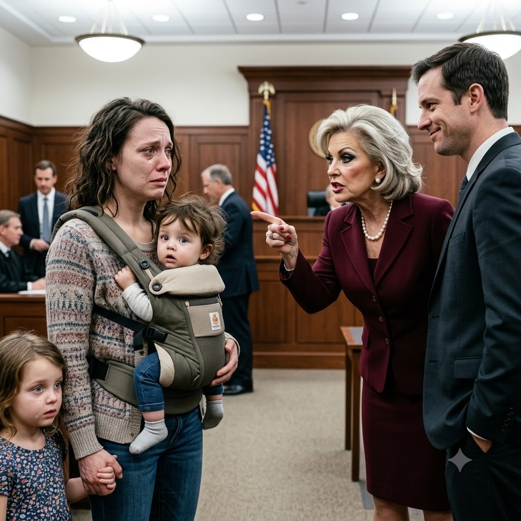 Stepping out of the courtroom, my former mother-in-law pointed a cold finger at my face and spat, ‘From this day on, whether you and your child live or die has nothing to do with my family anymore!’ But a few years later, it was she who showed up at my doorstep in tears…